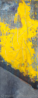 Without_A_Hitch - textured, yellow, grey, fray, black, urban, modern, industrial, 46x16, long, thin